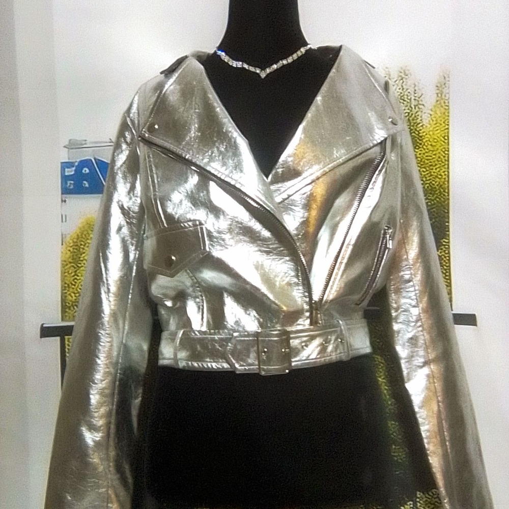 Silver Metallic Women's Jacket